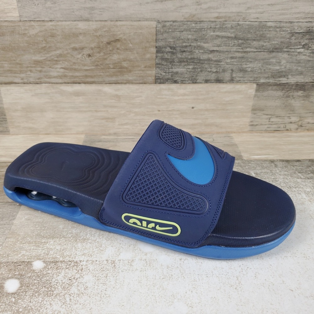 Nike Air Max Cirro Mens Slides Sandals Sz 12 Midnight Navy Blue Slip On Comfort